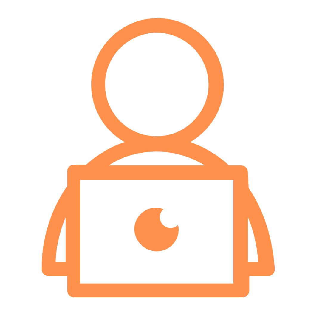 Studying in front of a computer
